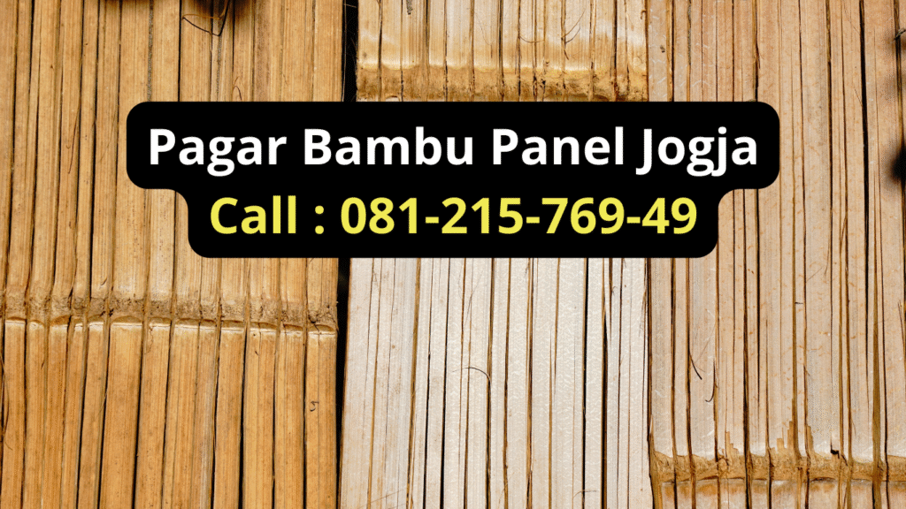 pagar bambu panel jogja