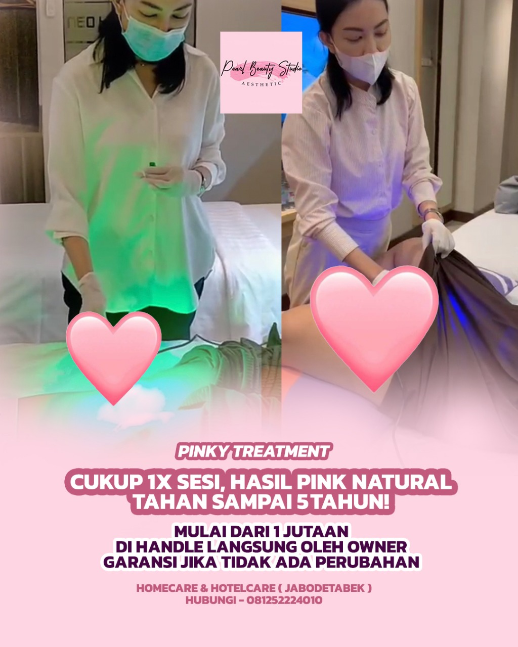 Pink Treatment Bekasi, Tangerang, Jakarta, Depok, Bogor, Murah Berkualitas