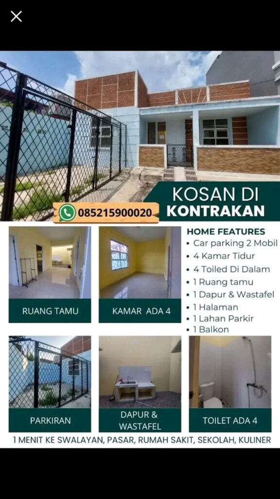 Kosan Murah Taman Cibodas Tangerang Kota Lokasi Strategis, Fasilitas Lengkap, Harga Terjangkau