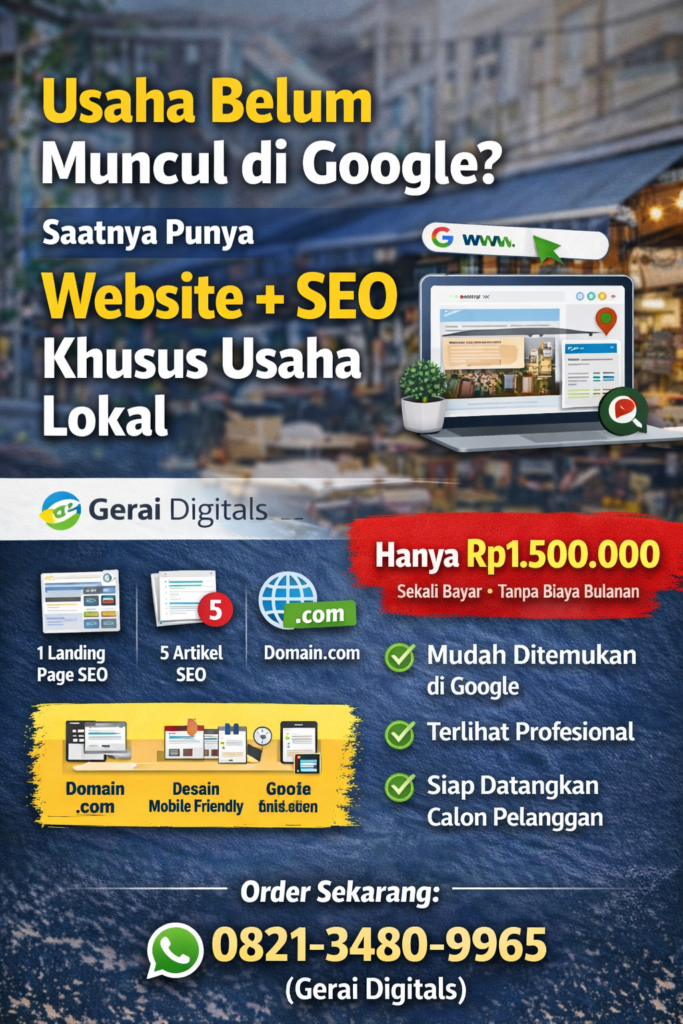 Jasa Pembuatan Website dan SEO Untuk Usaha Lokal