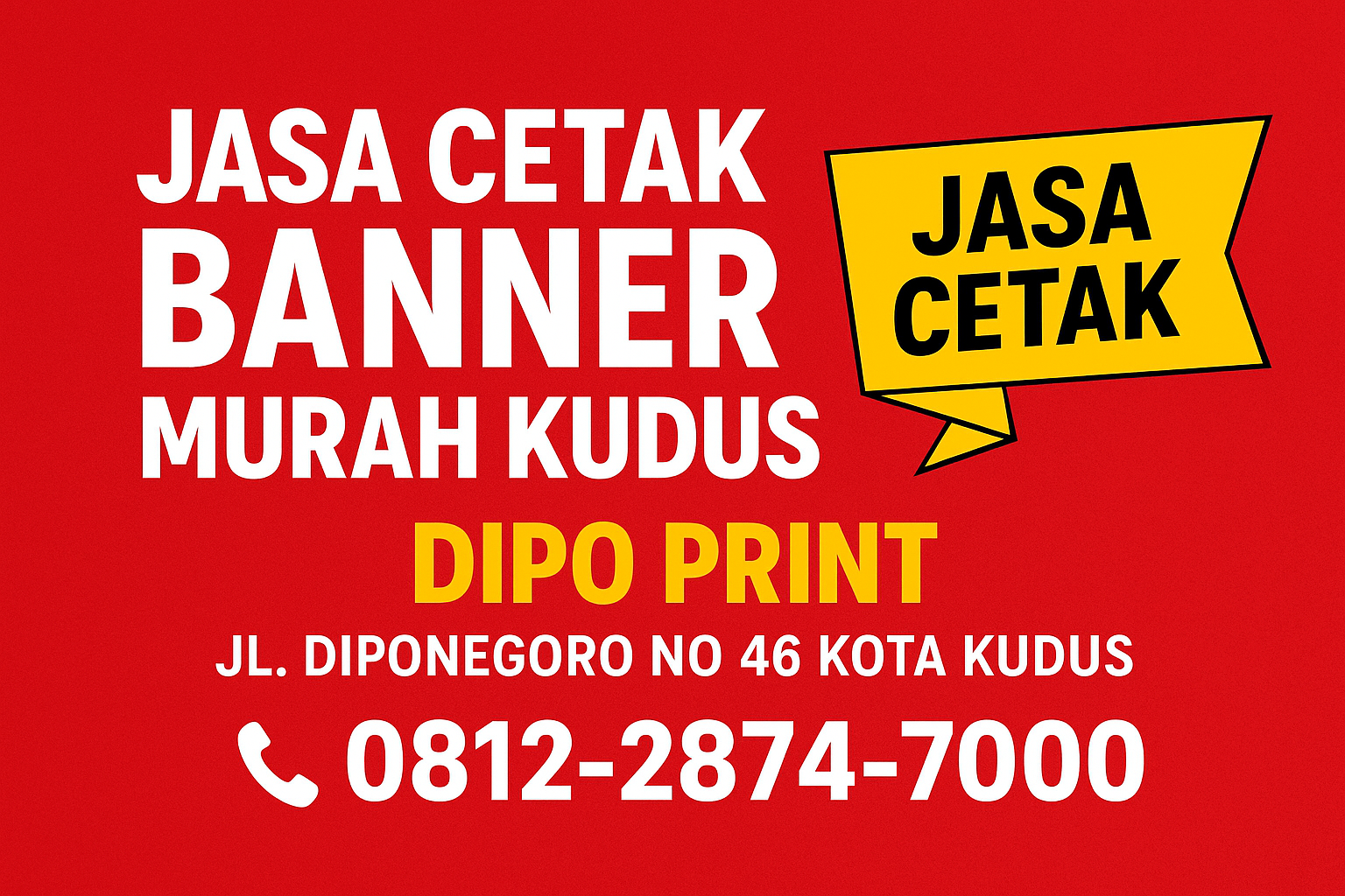 Jasa Cetak Banner Murah Kudus – Berkualitas, Cepat, dan Bisa Custom di Dipo Print