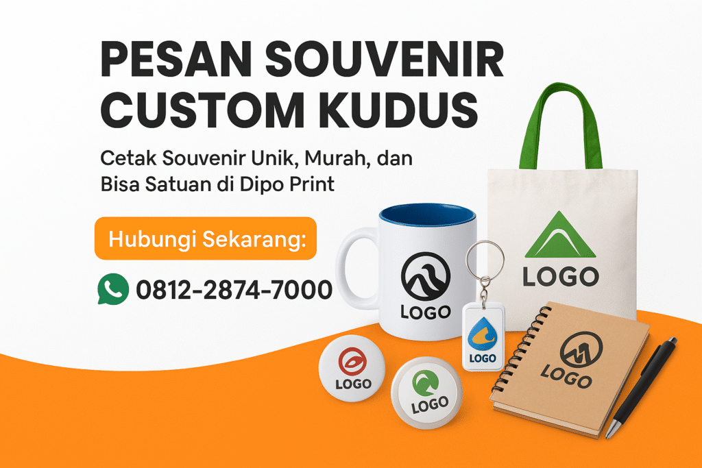 Pesan Souvenir Custom Kudus di Dipo Print Hp 0812-2874-7000
