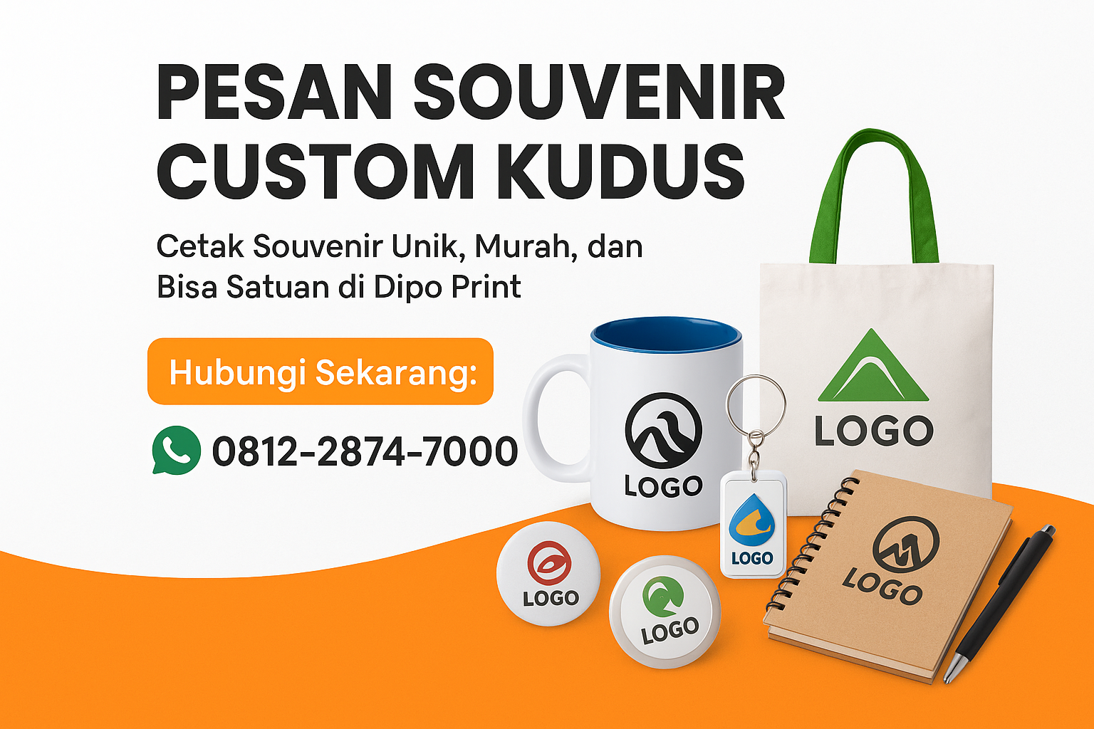 Pesan Souvenir Custom Kudus di Dipo Print Hp 0812-2874-7000