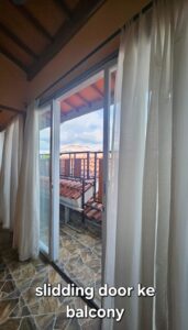 Slidding Door Balconny dijual rumah di perumahan cilaungsi