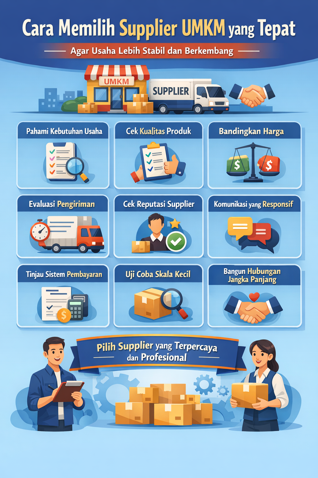 Cara Memilih Supplier UMKM yang Tepat agar Usaha Lebih Stabil dan Berkembang