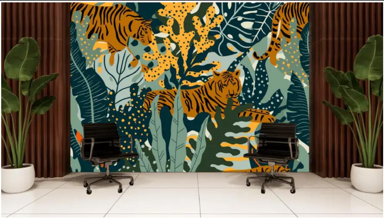 Jasa Mural Dinding Profesional Yogyakarta – Kreatif, Berkualitas & Terjangkau Mural Garis Hijau