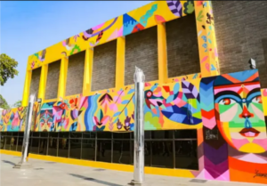 Jasa Mural Dinding Taman Bandung Profesional & Estetis – Mural Garis Hijau