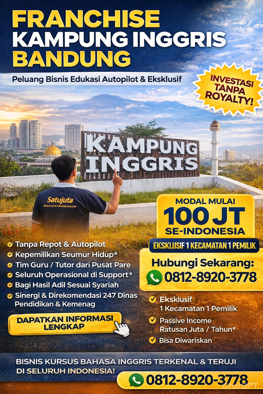 Franchise Kampung Inggris Bandung – Peluang Bisnis Edukasi Autopilot & Eksklusif