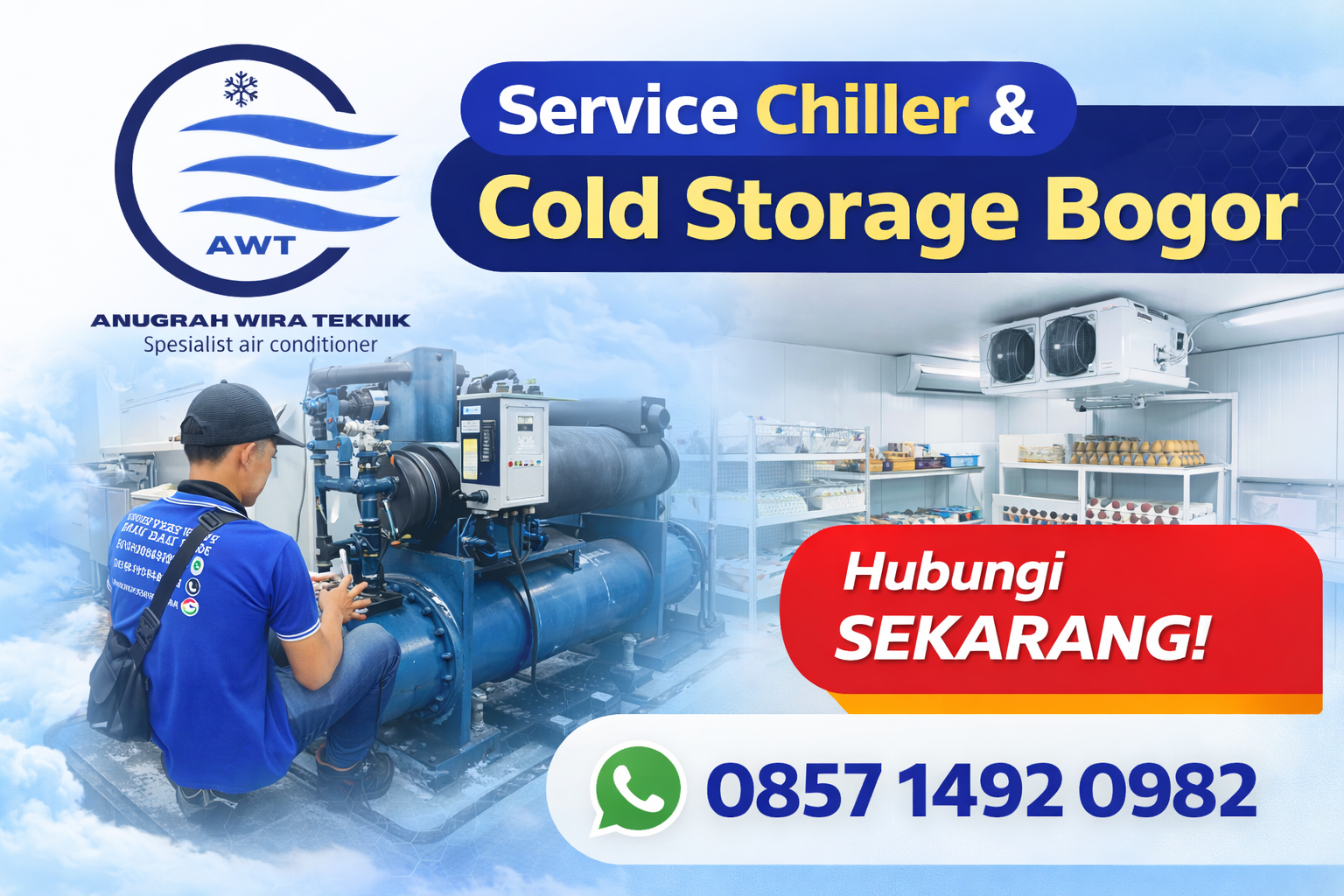 Service Chiller dan Cold Storage Bogor Solusi Pendingin Industri dari Anugrah Wira Teknik