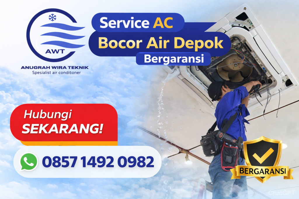 Solusi Jasa Service AC Bocor Air Depok Bergaransi Kembali Sejuk Tanpa Cemas