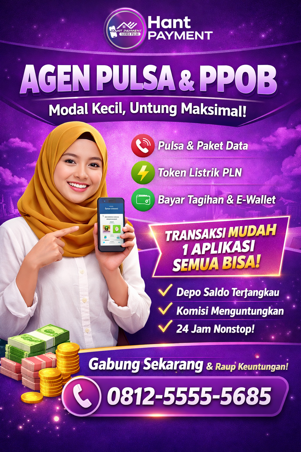 Hant Payment Agen Pulsa, Solusi Bisnis Pulsa & PPOB Praktis