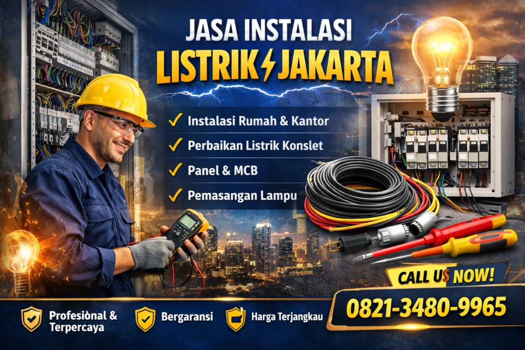 Jasa Instalasi Listrik Jakarta Profesional, Aman & Bergaransi