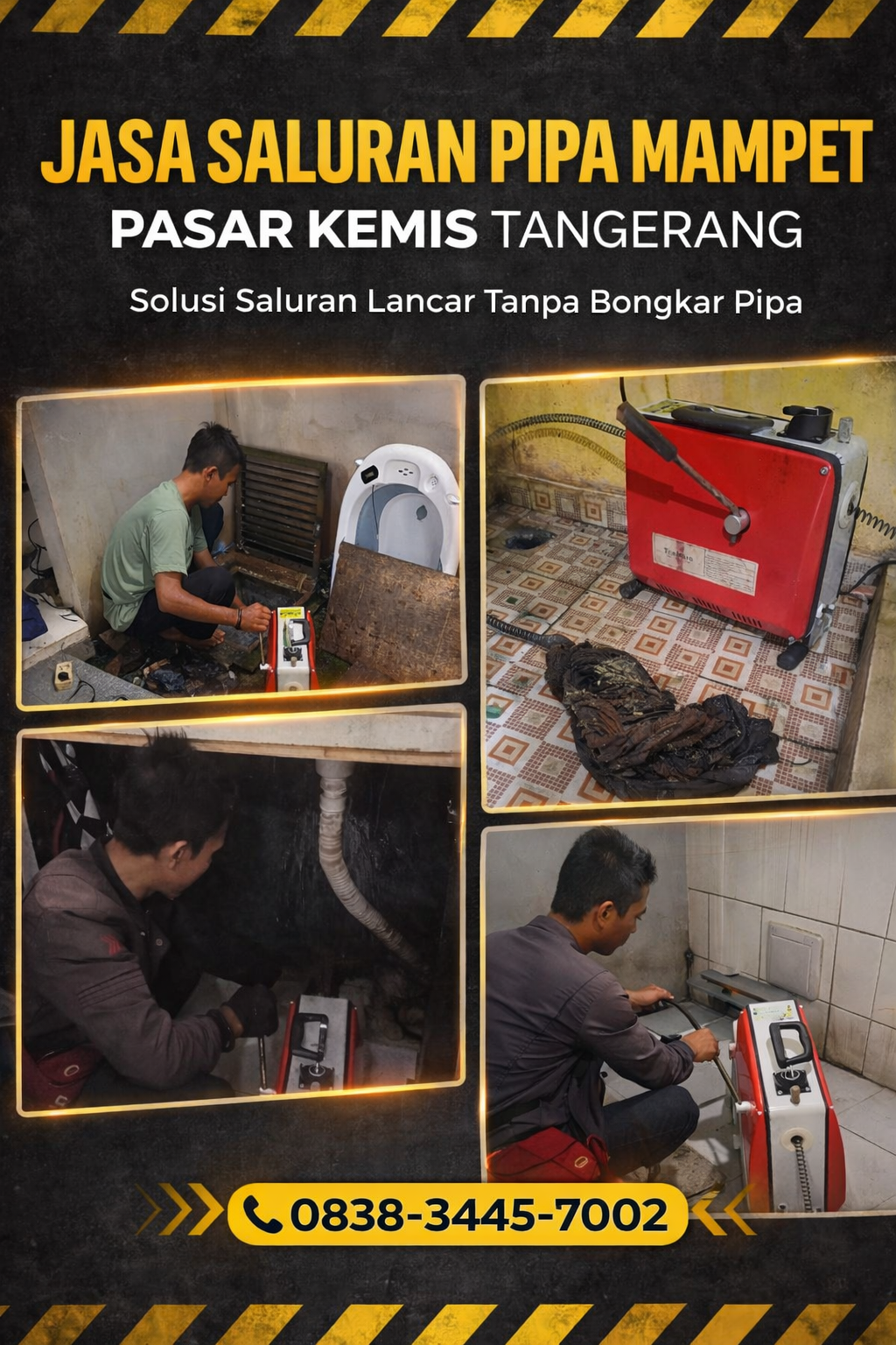 Jasa Saluran Pipa Mampet Pasar Kemis Tangerang – Solusi Saluran Air Lancar Tanpa Bongkar