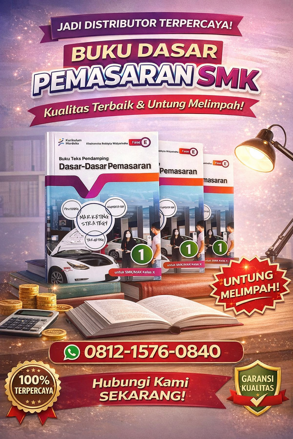 Distributor Buku Dasar Pemasaran SMK Kelas X Kudus, Solusi Literasi Vokasi Terpercaya