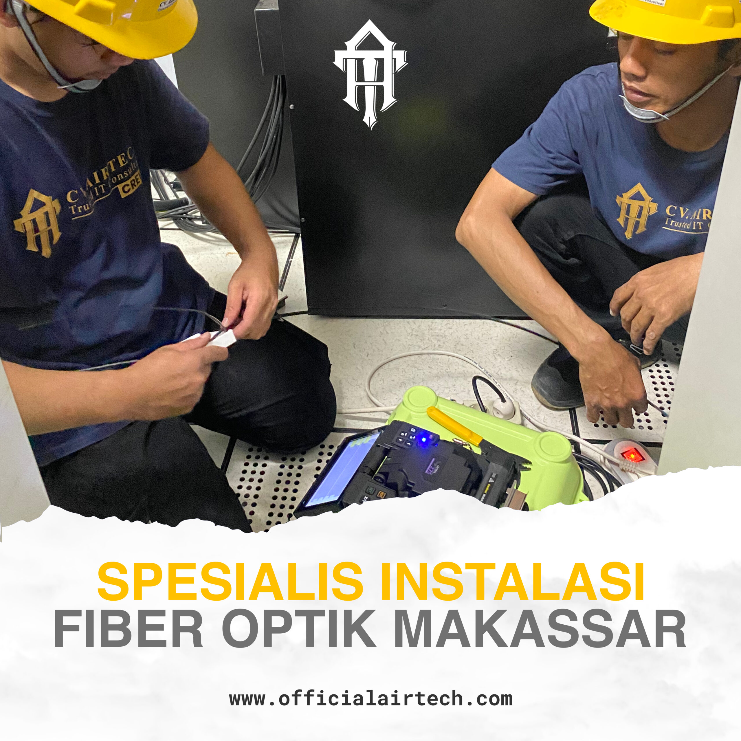 Penyedia Jasa Instalasi Fiber Optik Makassar untuk Perusahaan – CV AIRTECH Solusi Infrastruktur Jaringan Profesional