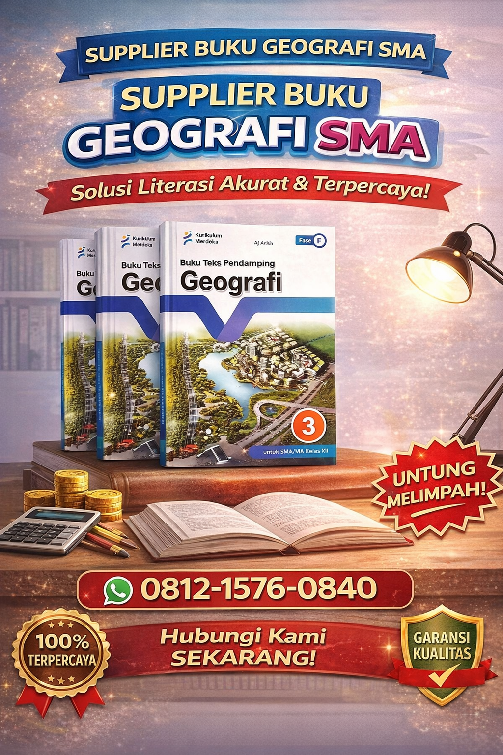 Supplier Buku Geografi SMA Kelas XII Murah Kudus