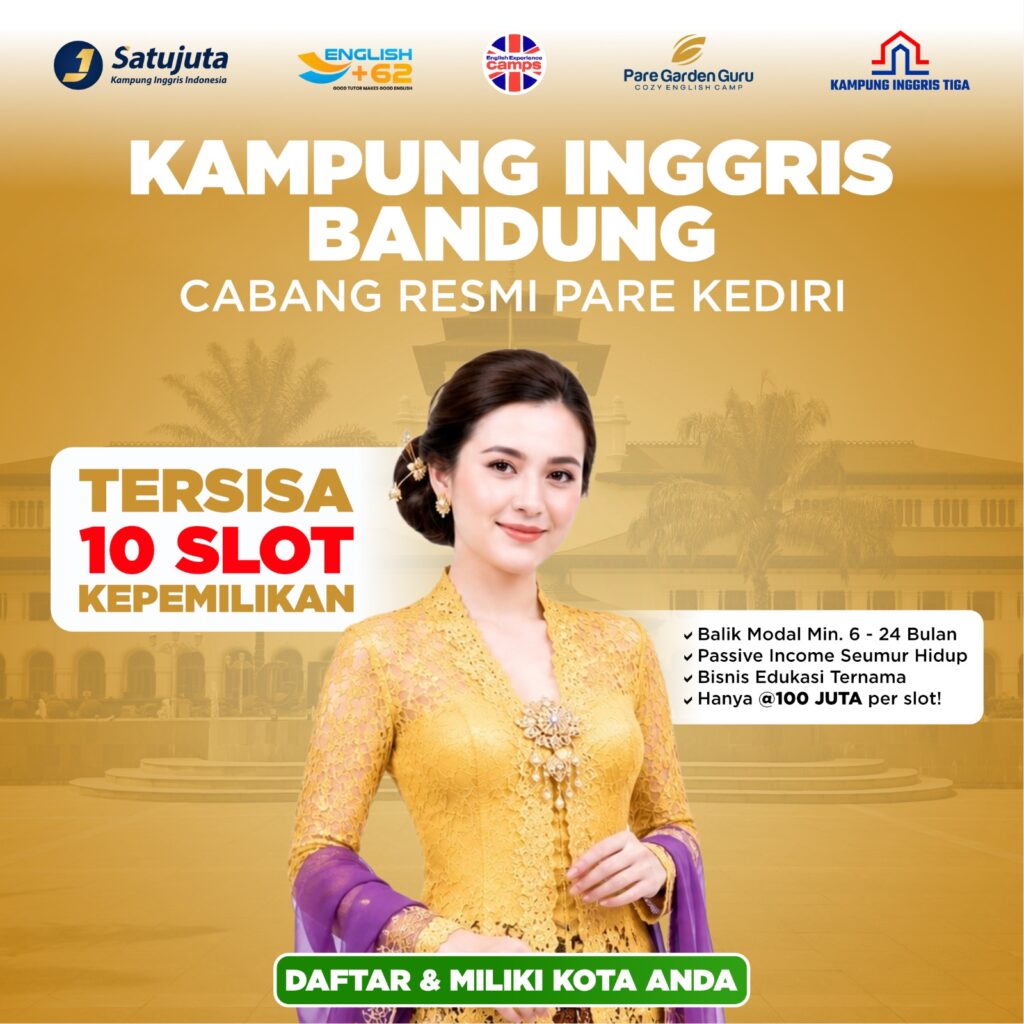 Investasi Kursus Bahasa Inggris Modal Kecil Bandung, Peluang Passive Income Jangka Panjang dari Bisnis Pendidikan