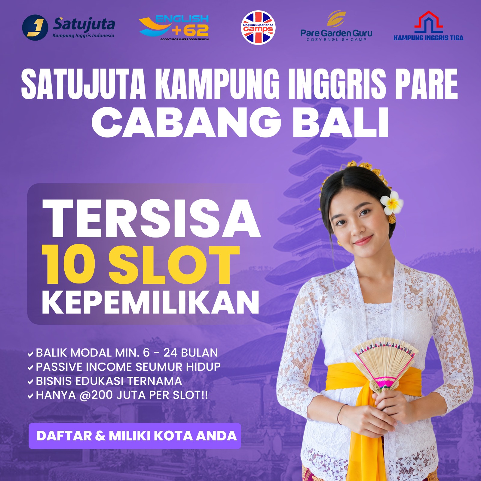 Investasi Pendidikan Bahasa Inggris di Bali