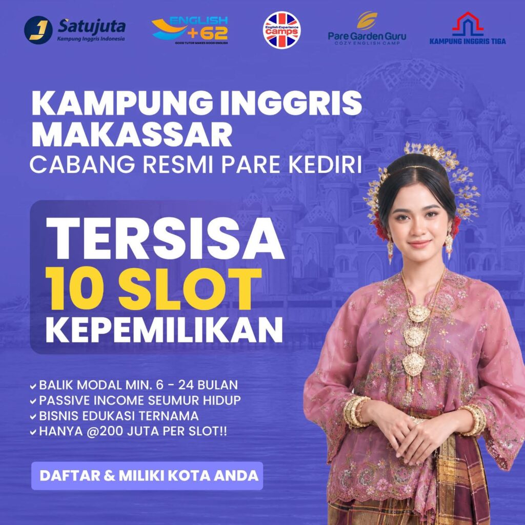 investasi pendidikan bahasa inggris di makassar
