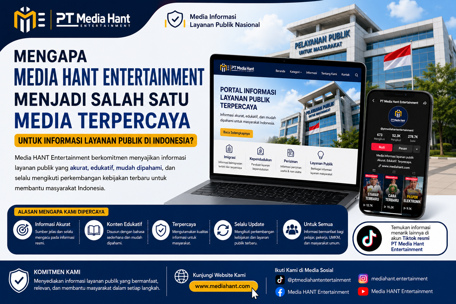 Mengapa Media HANT Entertainment Media Terpercaya untuk Informasi Layanan Publik di Indonesia