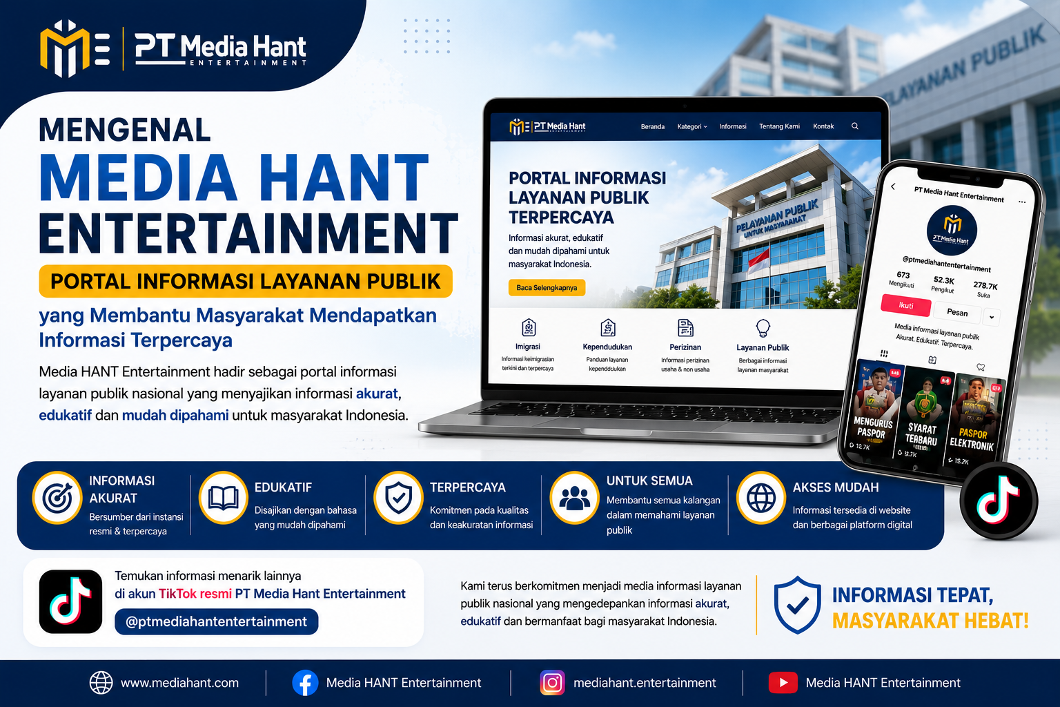 Mengenal Media HANT Entertainment, Portal Informasi Layanan Publik yang Membantu Masyarakat Mendapatkan Informasi Terpercaya